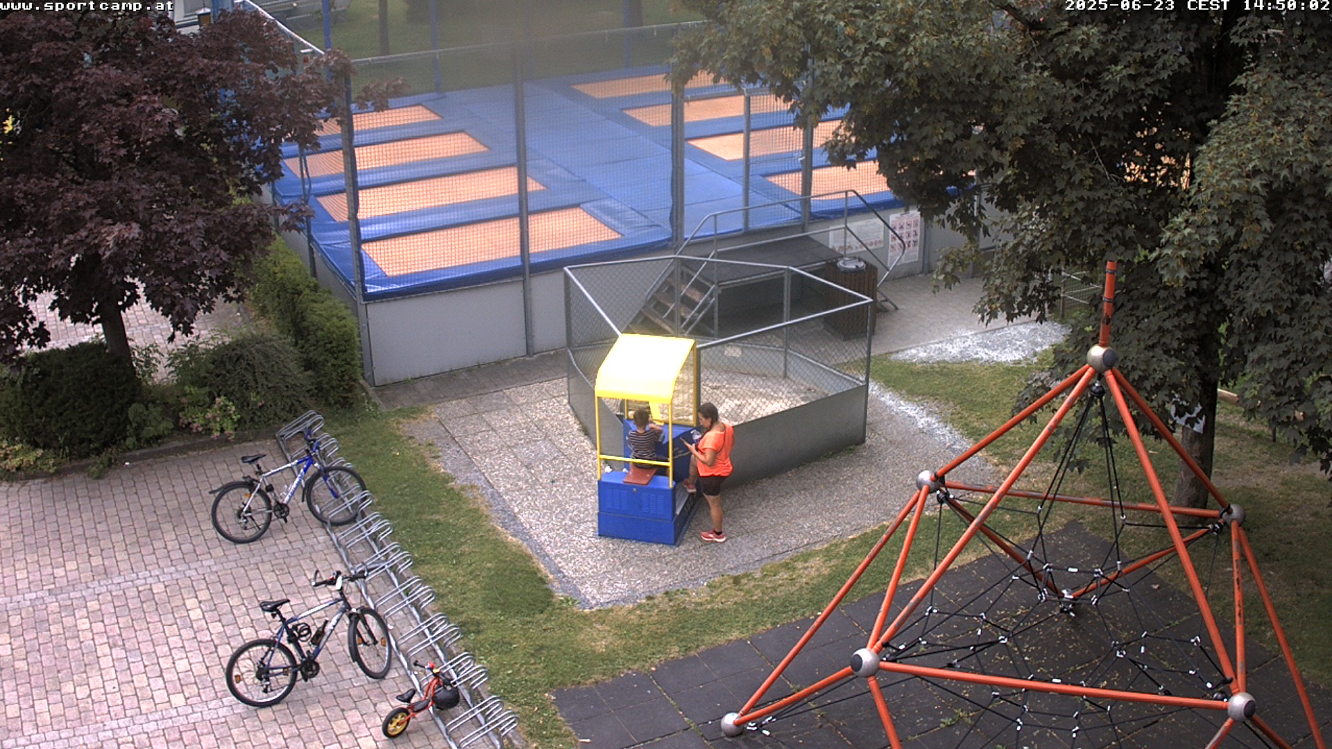 Giant trampoline and camping