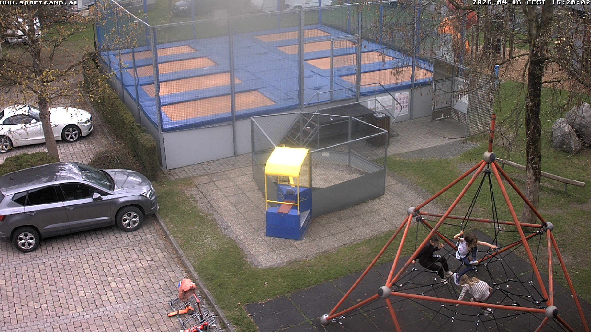 Giant trampoline and camping