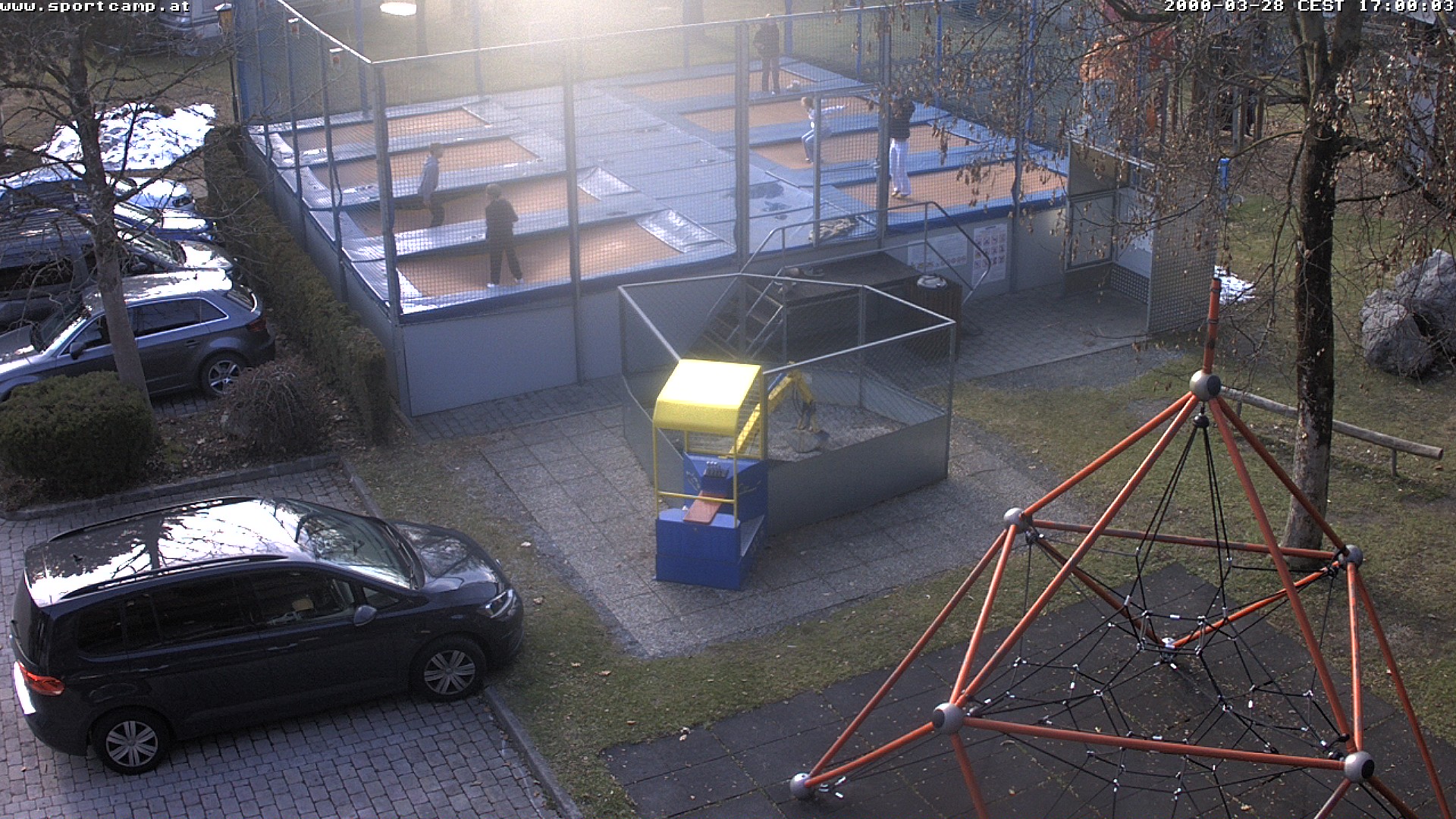Giant trampoline and camping